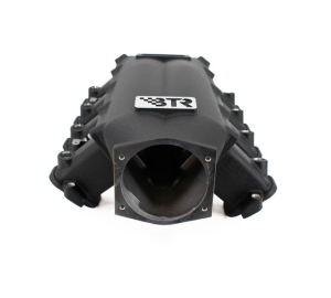BTR LS Trinity Cast Aluminum Intake Manifold for GM LS7 Rectangle Port Heads - Black Finish