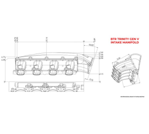 Brian Tooley Racing - BTR Gen V LT Trinity Cast Aluminum Intake Manifold CNC Runner W/O Injector Holes - Black Finish - Image 5