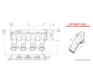 Brian Tooley Racing - BTR LT Truck Trinity Cast Aluminum Intake Manifold W/O Injector Holes - Natural Finish - Image 4