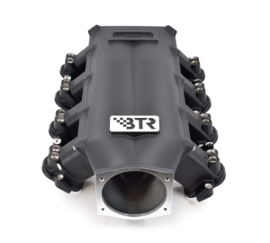 Brian Tooley Racing - BTR LS Trinity Cast Aluminum Intake Manifold for GM LS7 Rectangle Port Heads 12 Injector Setup - Black Finish - Image 1