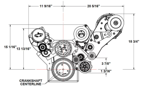 ATI/Procharger - ProCharger SBC Front End Accessory Serpentine Drive Kit With ProCharger Supercharger Bracket - Image 5