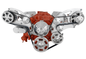 CVF Racing - CVF Chevy Small Block Wide Mount Serpentine System with A/C & Alternator (All Inclusive) - Polished - Image 2