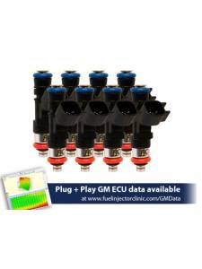 FIC 365cc High Z Flow Matched Fuel Injectors for LS2 Engines - Set of 8