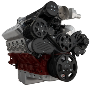 CVF Racing - CVF Wraptor LS FEAD System For Whipple 2.3L or 2.9L With Alternator & AC - Black - Image 3