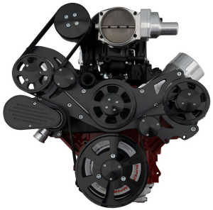 CVF Racing - CVF Wraptor LS FEAD System For Whipple 2.3L or 2.9L With Alternator Only - Black - Image 2