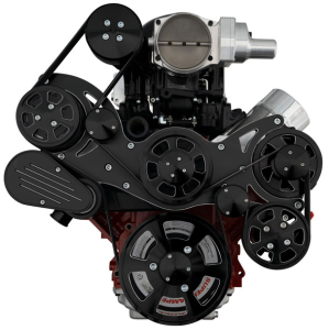 CVF Racing - CVF Wraptor LS FEAD System For Whipple 2.3L or 2.9L With Alternator & PS - Black Diamond Finish - Image 2