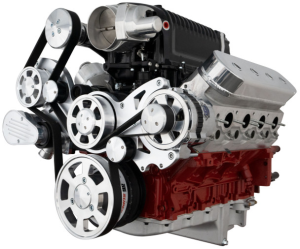 CVF Wraptor LS FEAD System For Whipple 2.3L or 2.9L With Alternator & AC - Polished