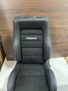 Corbeau-Blem - Blemished Corbeau GTS II Black Microsuede/Leather Reclining Driver Side Racing Seat - Single - Image 2