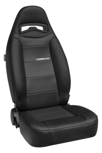 Corbeau-Blem - Blemished Corbeau Moab Black Vinyl Reclining Racing Seat W/ Seat Heater - Pair - Image 1