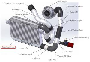 ATI/Procharger - ProCharger 2011-14 Dodge Challenger/Charger 6.4L Race Intercooler - Image 3