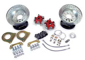 Baer Single Piston Classic Rear Disc Brakes For Ford 8.8" C-Clip Rear Ends W/ 2.5" Axle Standoffs - 11.65" Disc (4 Lug)