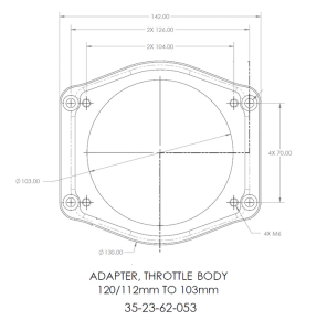 Accufab Racing - Magnuson 112/120mm to 90/103mm Billet Air Inlet Adapter - Image 2