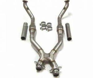 Bassani 1996-1998 Ford Mustang GT 4.6L 2V 2-1/2" X-Pipe with Connection Pipes