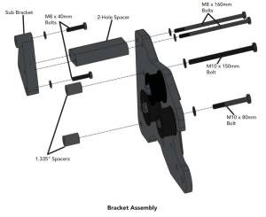 ATI/Procharger - ProCharger 2006-10 Jeep Grand Cherokee SRT8 6 Rib Mounting Bracket - Image 2