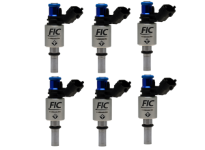 FIC 3000cc Low Z Flow Matched Fuel Injectors - Set of 6