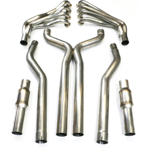 Texas Speed 2010-2015 Chevy Camaro SS/ZL1 1-7/8" Long Tube Headers w/ High Flow Catted X-Pipe