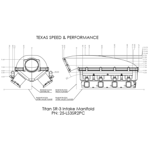 Texas Speed - Texas Speed Titan SR-3 LS3 102mm Cast Short Runner Intake Manifold - Rectangle Port - Image 6
