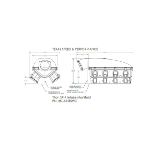 Texas Speed - Texas Speed Titan SR-3 LS1/LS2/LS3 102mm Cast Short Runner Intake Manifold - Cathedral Port - Image 8