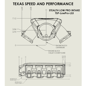Texas Speed - Texas Speed Low-Pro LS 103mm Black Cast Intake Manifold - Rectangle Port - Image 5