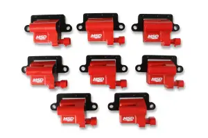 Holley - MSD Ignition Coil - GM LS Blaster Series - L-Series Truck Engine 1999-2007 - Red - 8-Pack - Image 3