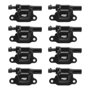 MSD LS Blaster Ignition Coil Kit For 2005-2016 GM LS2/LS3/LS4/LS7/LS9 Engines - Black