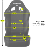 Corbeau - Corbeau Baja XRS Reclining Seat  (Pair) - Image 5