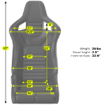Corbeau - Corbeau Sportline RRB Reclining Seat  (Pair) - Image 5