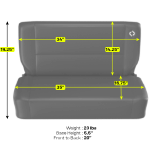 Corbeau - Corbeau Safari Bench Seat - Image 8