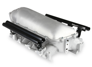 Holley - Holley Lo-Ram LS3 Intake Manifold w/ High Flow Fuel Rails - Satin (16-Injectors) - Image 3