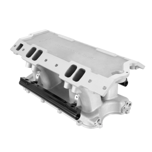 Holley - Holley Hi-Ram SBC 105MM Intake Manifold w/ High Flow Fuel Rails - Satin - Image 4