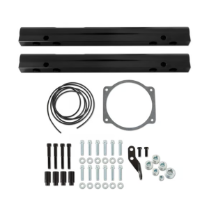 Holley - Holley Hi-Ram SBC 105MM Intake Manifold w/ High Flow Fuel Rails - Satin - Image 6