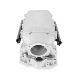 Holley - Holley Hi-Ram SBC 95MM Front-Feed Intake Manifold w/ High Flow Fuel Rails - Satin - Image 2