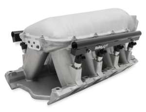 Holley - Holley Hi-Ram 351W SBF 95MM Intake Manifold w/ High Flow Fuel Rails - Satin (9.5 Deck) - Image 2