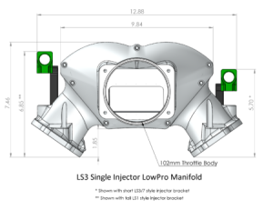 Frankenstein Engine Dynamics - Frankenstein LS3 Billet LowPro Intake Manifold - Raw Finish  (2000HP Rated) - Image 5
