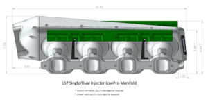 Frankenstein Engine Dynamics - Frankenstein LS7 Billet LowPro Intake Manifold - Raw Finish  (2000HP Rated) - Image 4