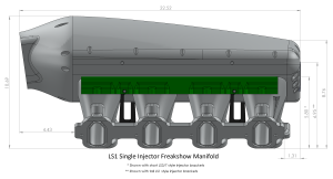 Frankenstein Engine Dynamics - Frankenstein LS1/LS2/LS6 Cathedral Port Billet Freakshow Intake Manifold - Raw Finish (2000HP Rated) - Image 8