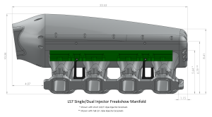 Frankenstein Engine Dynamics - Frankenstein LS7 Billet Freakshow Intake Manifold - Raw Finish (2000HP Rated) - Image 8