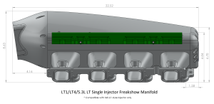 Frankenstein Engine Dynamics - Frankenstein L83/L84 5.3L Truck/SUV Billet Freakshow Port Injection Intake Manifold - Raw Finish (2000HP Rated) - Image 8
