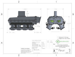 Frankenstein Engine Dynamics - Frankenstein LS7 Billet F-Zero Intake Manifold - Anodized Black Finish (3000HP Rated) - Image 9