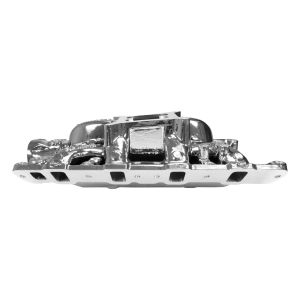 Edelbrock - Edelbrock Performer RPM Air-Gap Dual Plane Intake Manifold for SBF 302/331/347 w/ Holley 4150 Pattern - Chrome Plasma - Image 4