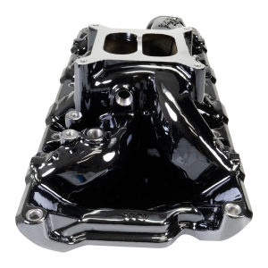 Edelbrock - Edelbrock Performer RPM Air-Gap Dual Plane Intake Manifold for SBF 302/331/347 w/ Holley 4150 Pattern - Black Plasma - Image 3