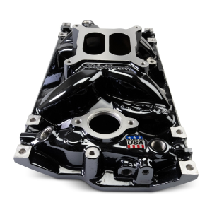 Edelbrock - Edelbrock Performer EPS SBC Black Dual Plane Intake Manifold - For Vortec-Style Heads - Image 2