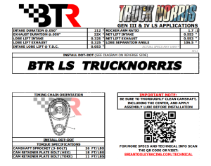 Brian Tooley Racing - BTR "Truck Norris" Naturally Aspirated Camshaft For LS Truck Engines - 55+ HP Gain - Image 3