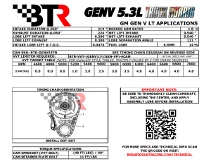 Brian Tooley Racing - BTR Gen V L83/L84 5.3L Truck Norris Camshaft with Valve Train Upgrade & DOD/AFM/DFM Delete Kit - 32+ HP Gain - Image 3