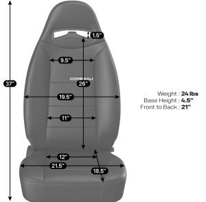 Corbeau-Blem - Blemished Corbeau Moab Tan Vinyl Reclining Passenger Side Racing Seat - Single - Image 3