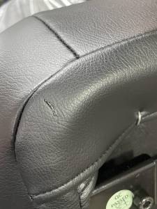 Corbeau-Blem - Blemished Corbeau Trailcat Black Vinyl/Grey HD Vinyl Reclining Driver Side Racing Seat w/ Seat Heater - Single - Image 2