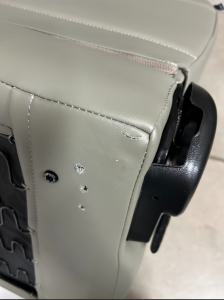 Corbeau-Blem - Blemished Corbeau Moab Grey Vinyl Reclining  Back Racing Seats w/ Seat Heaters - Pair - Image 3