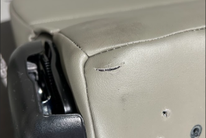 Corbeau-Blem - Blemished Corbeau Moab Grey Vinyl Reclining Back Racing Seats - Pair - Image 4