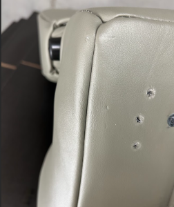 Corbeau-Blem - Blemished Corbeau Moab Grey Vinyl Reclining Back Racing Seats - Pair - Image 7