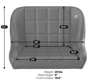 Corbeau - Corbeau 36-inch Baja Bench Seat - Image 5